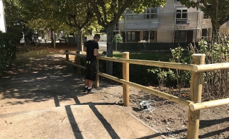 Clôture bois St Ismier