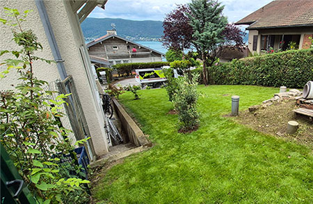 Création gazon Annecy